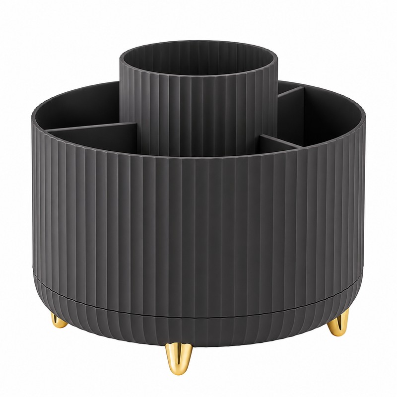 Rotating Makeup Brush Holder Organizer for Vanity Storage – 360°