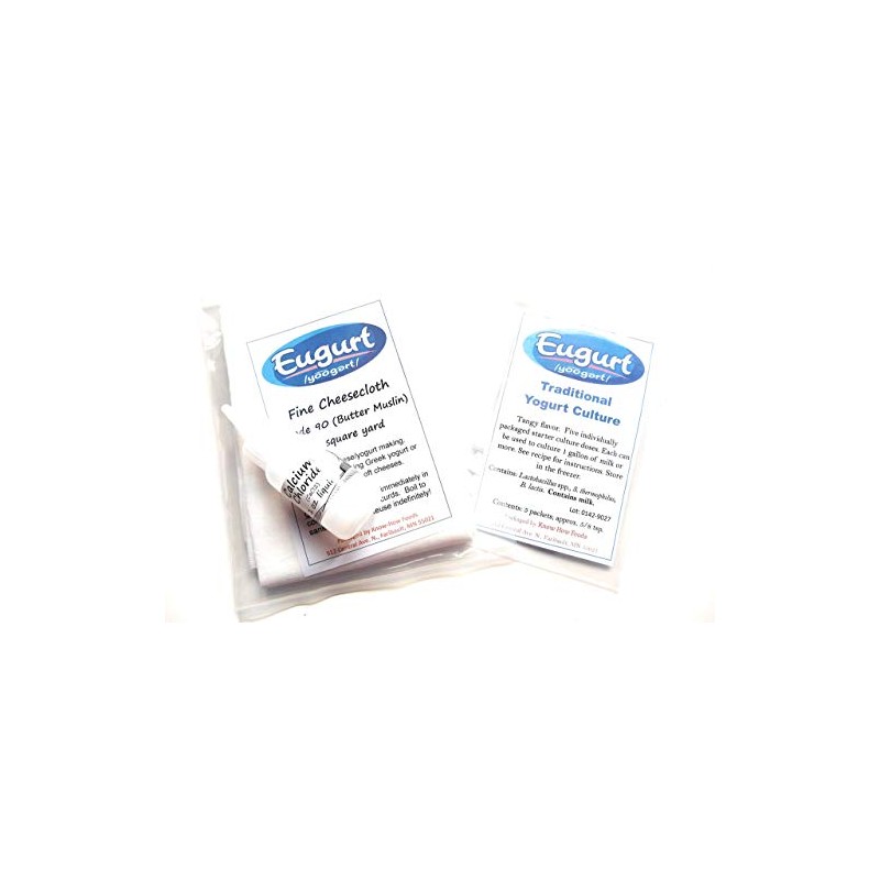 Greek Traditional Yogurt Kit (basic) - w/cheesecloth and 1 oz.