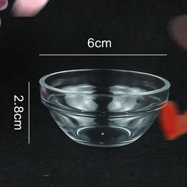 6 Pcs Facial Mask Mixing Bowl Cosmetic Mixing Bowl Spa Bowls Bulk DIY Face Mask Mixing Bowl For Esthetician Home Salon Clear