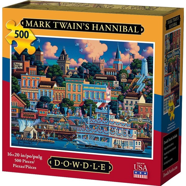 Dowdle Jigsaw Puzzle - Mark Twain's Hannibal - 500 Piece