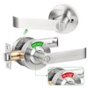 Feeloco Indicator Privacy Lock and Door Lever,Vacant Occupied Bathroom Lock