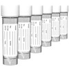RE-GEN 6x 30ml Clear Plastic Liquid Container Pots, Screw Top