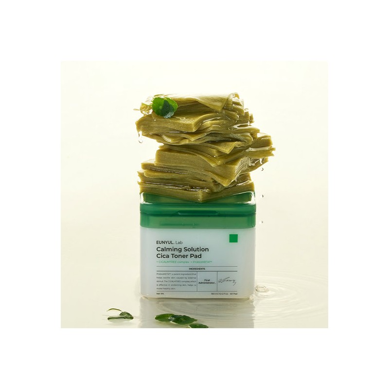 Eunyul Lab Calming Solution Cica Toner Pads 60 Sheets [+Free