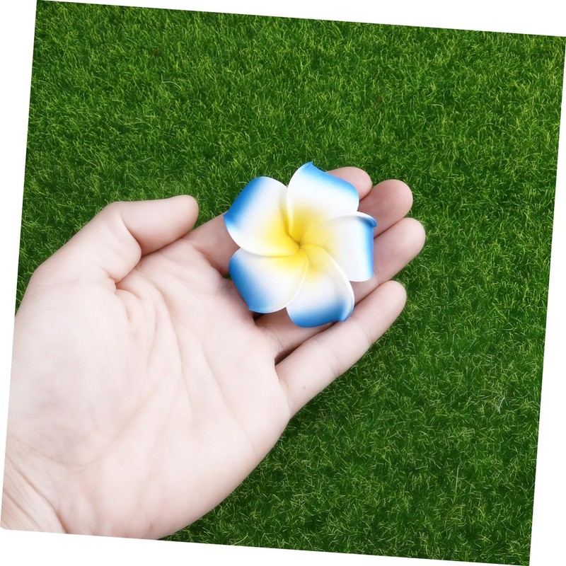 GRIRIW Flower Fake Wedding Decor 100pcs 6cm Plumeria Artificial Flowers