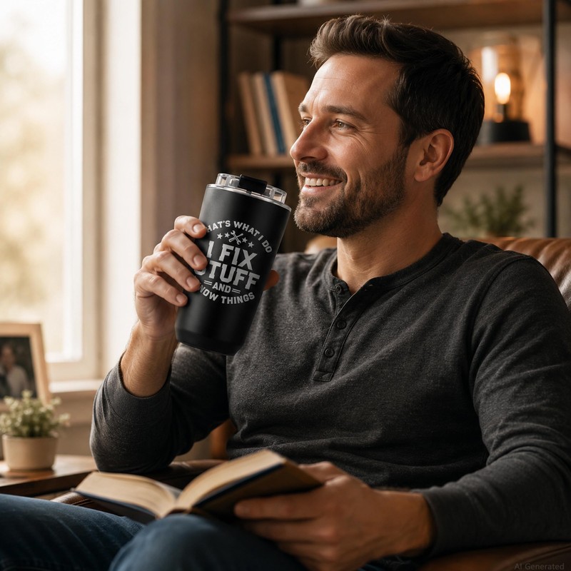 Fathers Day Dad Gifts for Men- 16Oz Stainless Steel Tumbler