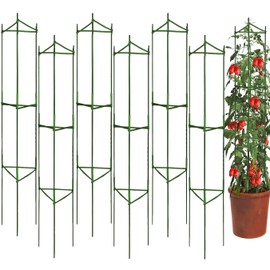 Moirsunt 6 Packs Tomato Cages Plant Cages Deformable Up to 48inch Garden Tomato Stakes Vegetable Trellis, Plant Supports Tomato Trellis for Vertical Climbing Plants Flowers Fruits