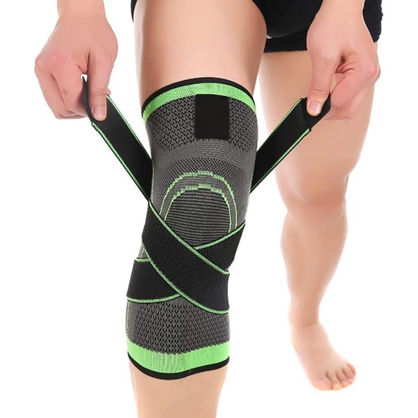 ASOONYUM Knee Sleeve,Compression Fit Support-for Joint Pain and Arthritis Relief, Improved Circulation Compression - Wear Anywhere - Single