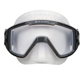 US Divers Avila Snorkel Mask for Adults, Black Dark Grey