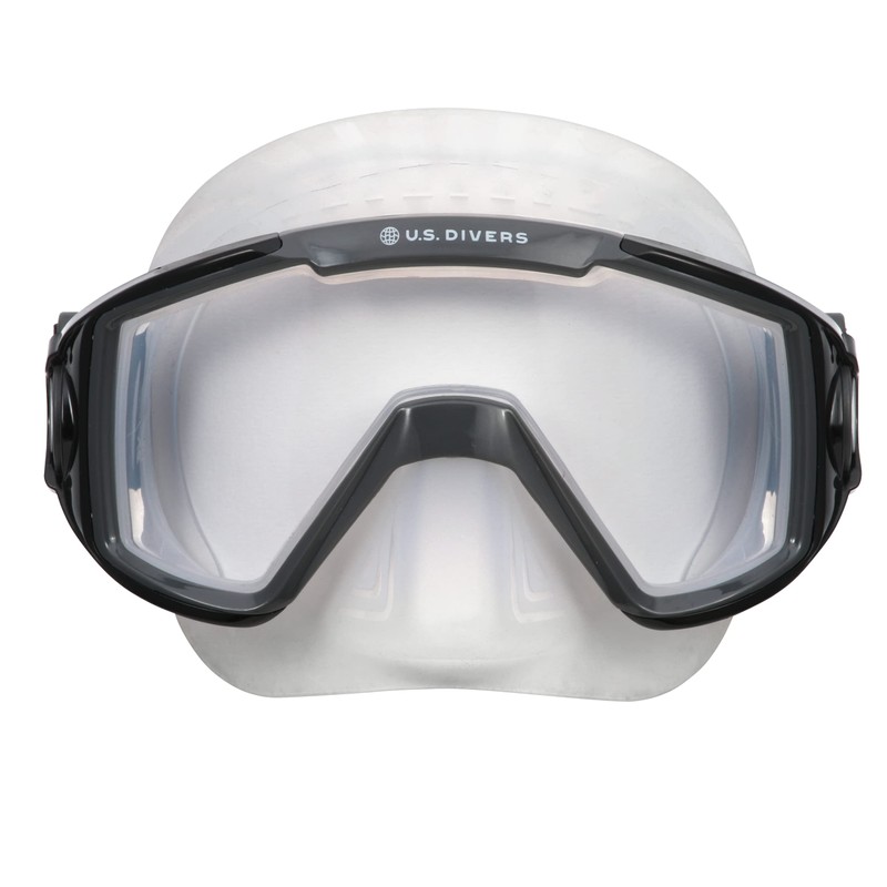 US Divers Avila Snorkel Mask for Adults, Black Dark Grey
