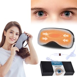 Vicmama Heated Eye Mask Heated Eye Masks for Dry Eyes 5-Speed Timed Temperature Control Eye Mask for Dry Eyes Digital Countdown Warm Eye Compresses for Dry Eyes Solve Dry Eye Problem