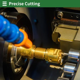 Motoforti Brass Barb Fittings, 5/16" 4 Ways Cross Brass Tubing Connector for Air Water Oil Gas Fuel, 4 Pcs