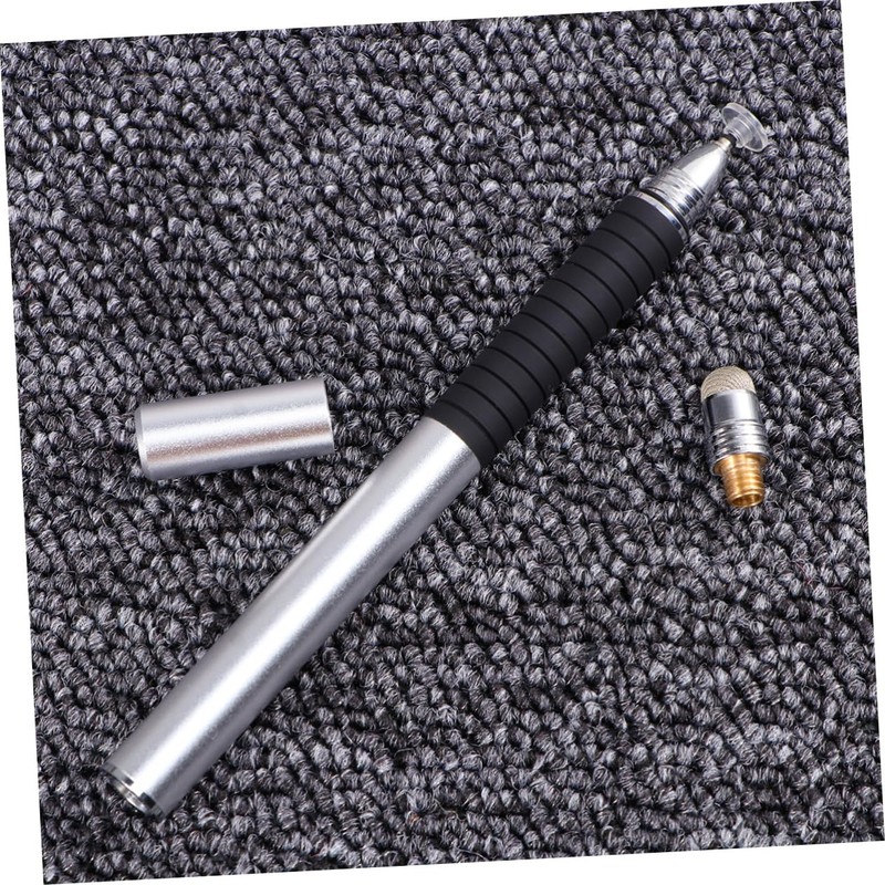 TEHAUX Stylus Pen for Touch Screens Silver Capacitive Disc Fiber