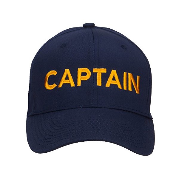 e4Hats.com Captain Embroidered Cap - Navy OSFM