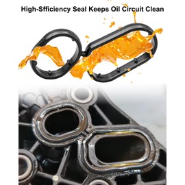 26345-3LAA0 Engine Oil Filter Housing Gasket, Oil Filter Kit Fit for Kia Sorento 3.3L Hyundai Genesis Palisade 3.8L 2018-2020, 1Pack