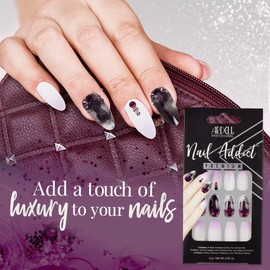 Ardell Nail Addict Premium Artificial Nail Set (Marble Purple Ombre)
