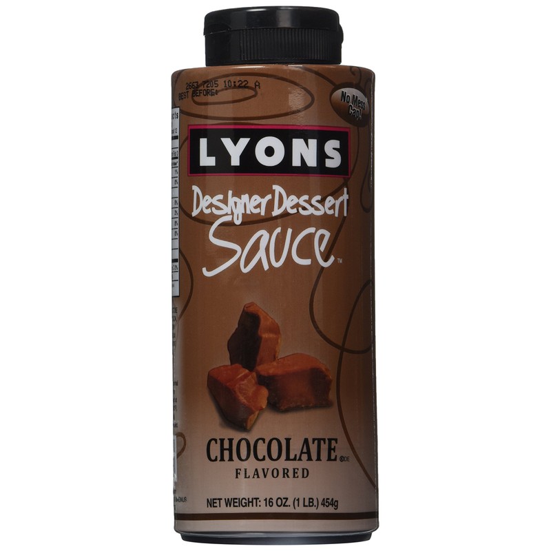 Lyons Chocolate Designer Dessert Sauce Squeeze Bottle, 16 ounces