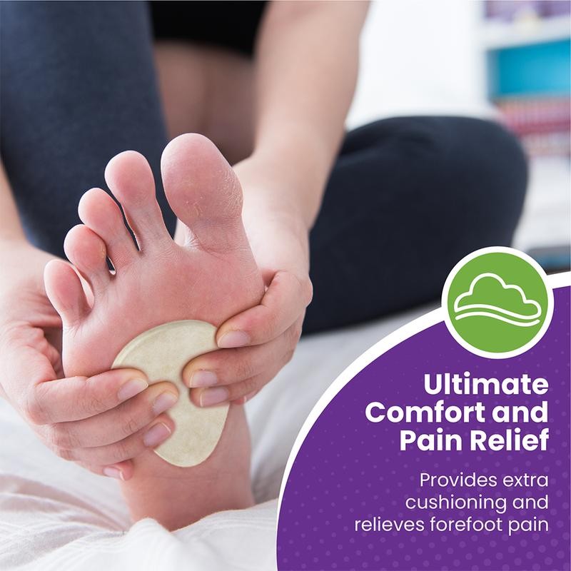 Mars Wellness Metatarsal Felt Foot Pad - 6 Pairs (12