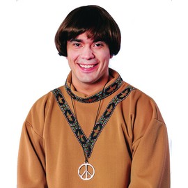 Costume Culture Peace Sign Necklace, Silver, One Size