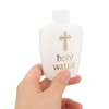 Cabilock 6Pcs Empty Holy Water BottlesSet, Refillable Cross Design Catholic