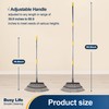 Yocada 19.3" Garden Leaf Rake Wide Heavy Duty Adjustable Long