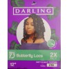 Darling Butterfly Locs #1B 12" 2X Synthetic Hair Medium. Soft