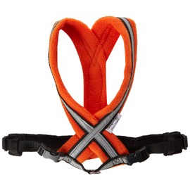 CosyDogs High Visibility Fleece Dog Harness in Orange: Size 4