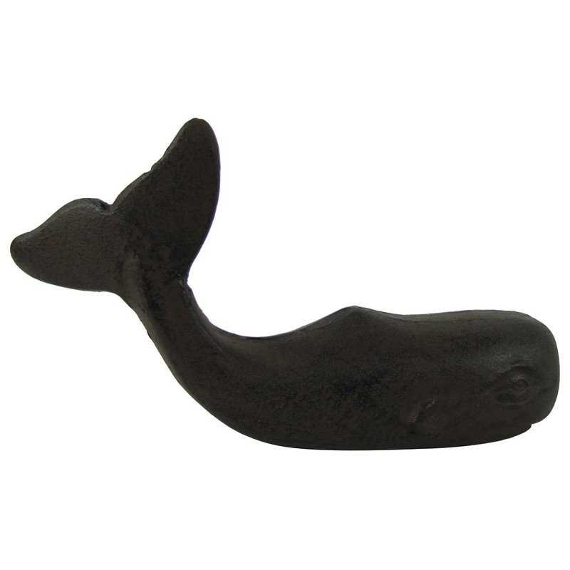 Treasure Gurus Heavy Cast Iron 3D Sperm Whale Doorstop Nautical/Sea