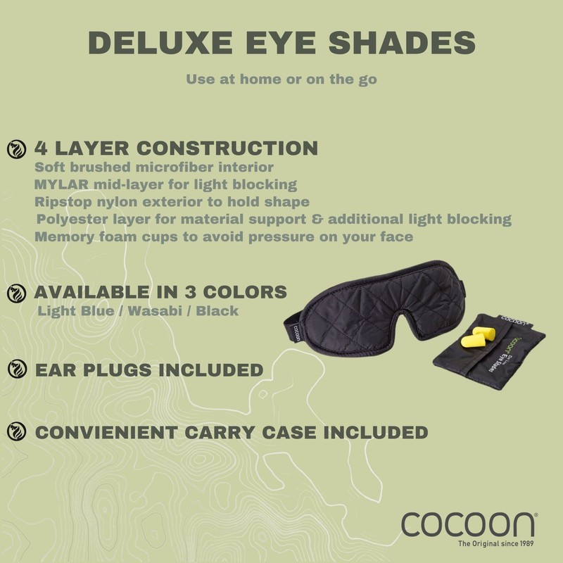 Cocoon Eye Shades Größe one Size Farbe: Black/Grey