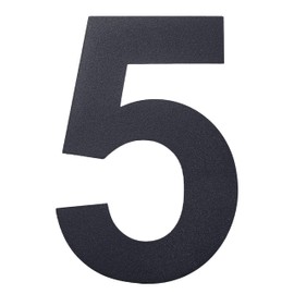 nanlyiau 6in/153mm Modern House Number Floating House Numbers Door Numbers Address Plaque Stainless Steel House Number Powder Coated RAL 7016 Anthracite Grey(7016 6in5)