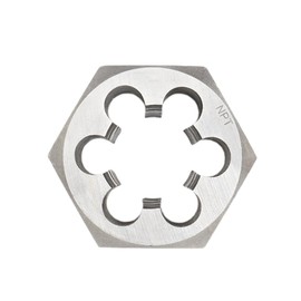 3/4"-18 NPT Round Die, Machine Thread Right Hand Threading Die, Carbon Steel Manual Pipe Threading Kit, Screw Thread Cutting Die, Hexagon Pipe Die