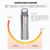 Boundless Voyage Ti3016D Titanium Water Bottle, Vacuum Insulated, Heat and