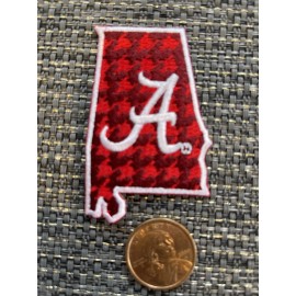 Alabama Crimson Tide Vintage Embroidered Iron On Patch (NOS) 3" x 2”