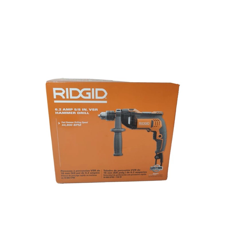 RIDGID 5/8" VSR Hammer Drill 6.2 AMP 44,800 BPM R5001
