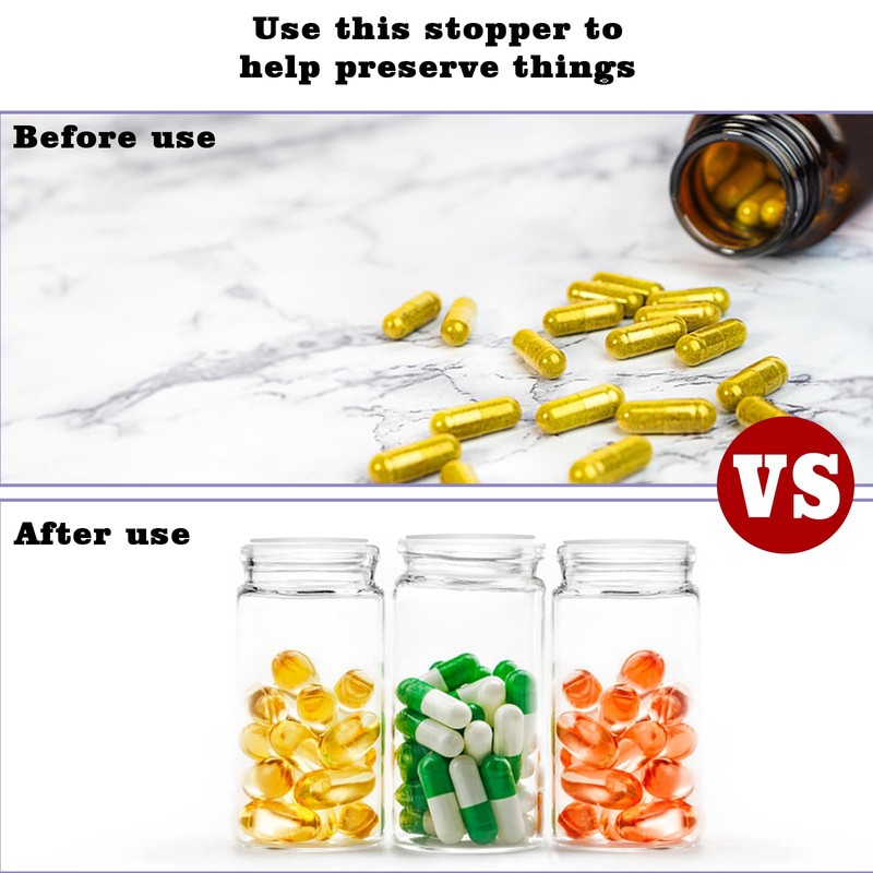 120 Pieces Salt and Pepper Shaker Stoppers 1/2 Inch, 9/16