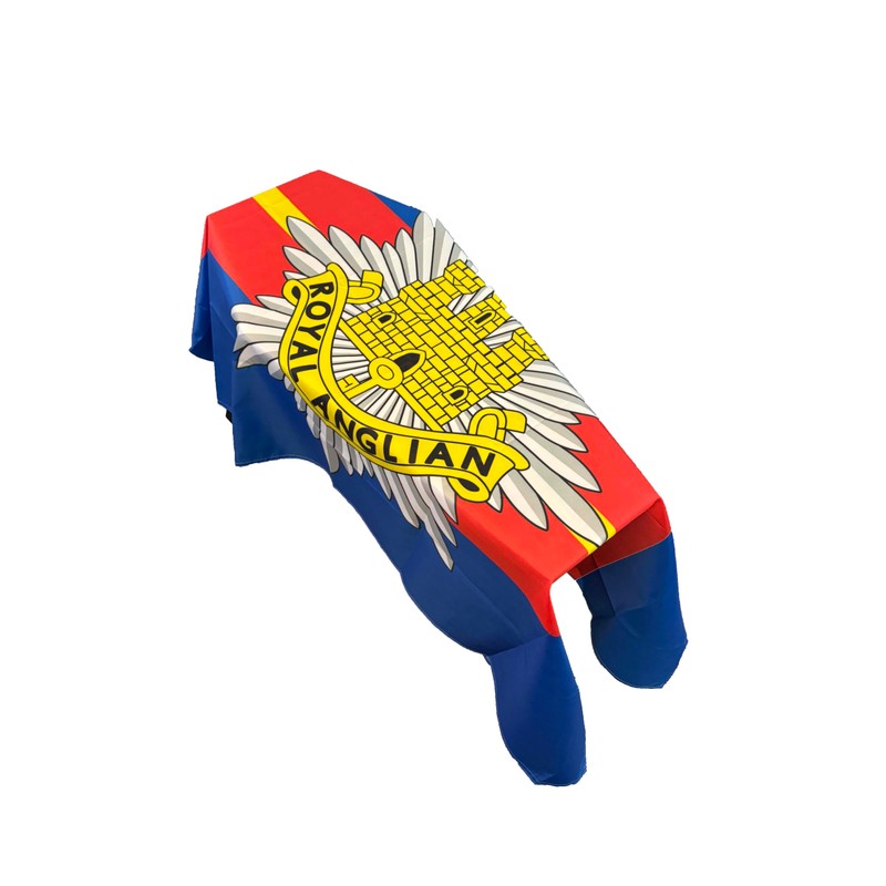 Royal Anglian Regiment Coffin Drape Flag