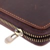 Risedot Zippered Pen Organizer, Leather Zippered Pen Pouch, Fountain Roller