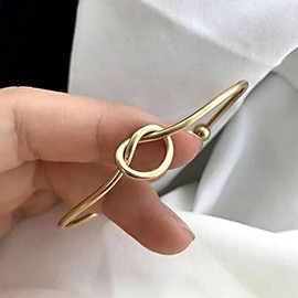 4Pcs Bridesmaid Bracelets for Women Girls Bridesmaids Gifts for Wedding Gold Knot Bracelet with I Can't Tie The Knot Without You Bridesmaid Cards