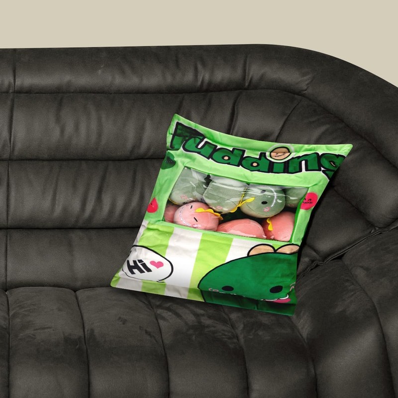 Thyonta Removable Creative Plush Snack Pillow Style Cartoon Bag Snack