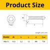 Valorada 20Pcs M6 x 12mm Bolts, M6 Countersunk Bolts, Torx