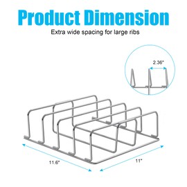Rib Racks for Ninja OG800 and OG900 Series,Grill Stand for Ninja OG850 OG951 Woodfire Pro Connect Premium XL Outdoor Grill and Smoker,Stainless Steel 304 Outdoor Grill Accessories