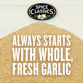 Spice Classics Granulated Garlic, 25 lb - One 25 Pound Box of Bulk Granulated Garlic Powder for Back-of-House Use, Best on Grilled Meats, Vegetables, Salads and More