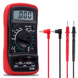 Digital Multimeter, Aeyytoe Voltmeter for AC/DC Voltage, DC Current, Continuity, Resistance, Diode with Large LCD Display and Backlight, 3 in 1 Voltage Tester for Electricians