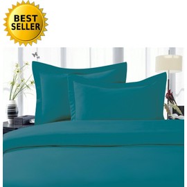 Celine Linen Best, Softest, Coziest Duvet Cover Ever! 1500 Thread Count Egyptian Quality Luxury Super Soft Wrinkle Free 2-Piece Duvet Cover Set , Twin/Twin XL, Turqouise
