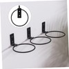 CIYODO 3pcs Wall Mounted Flower Pot Holder Durable Metal Iron