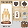 Glass Incense Holder for Sticks, Wooden Incense Stick Holder with