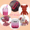 15000Pcs Red Color Rhinestones for Bedazzling, Jelly Bedazzling Resin Gems