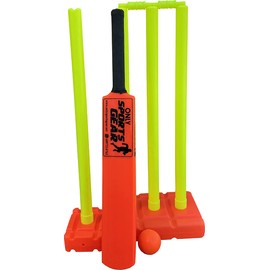 Sportsgear US Kids Plastic Cricket Set Includes Bat Ball Stumps Base and Carry Bag (Size 5 (Age 9-13))
