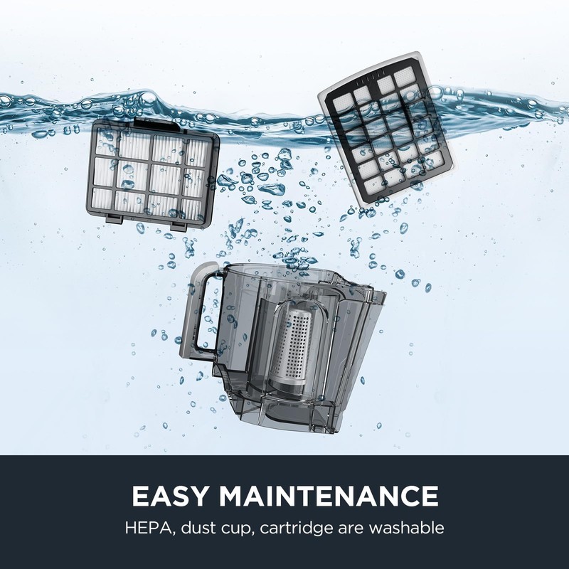 Eureka Bagless Canister Vacuum Cleaner, Lightweight Vac for Carpets and