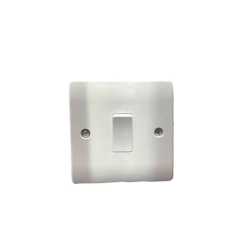 Light Switch, 1 Gang 2 Way, 250V 10A, 85mm x