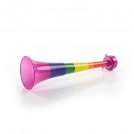 Rainbow Pride Vuvuzela - Pack of 1-27cm Long Noisemaker in Rainbow Colours - Perfect Accessory for Pride Month, Pride Marches and Pride Events